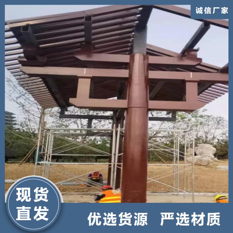 【中式铝代木古建_彩铝成品天沟用的放心】