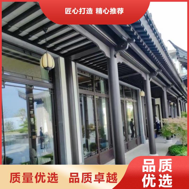 中式铝代木古建PVC成品天沟货源报价