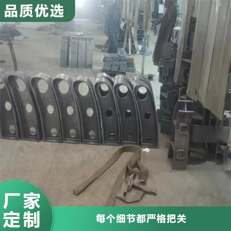 不锈钢桥梁护栏复合管防撞栏杆质检合格出厂