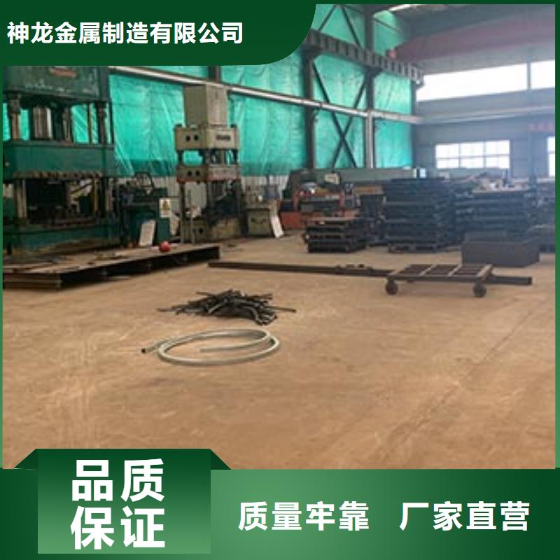 人行道栏杆钢背木护栏款式新颖