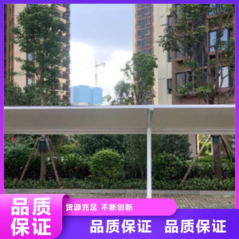 【自行车停车棚不锈钢候车亭用品质赢得客户信赖】