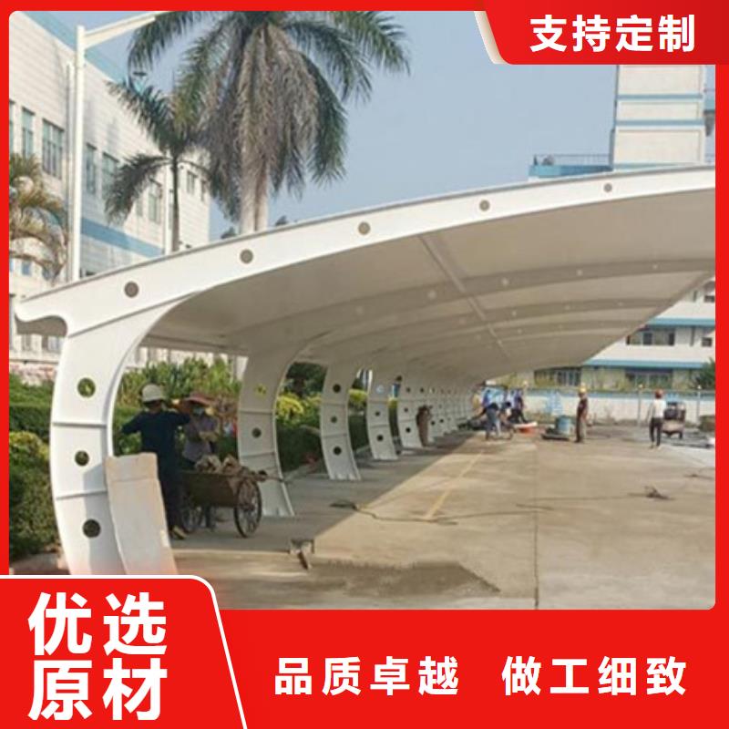 自行车停车棚梯形灯杆灯箱敢与同行比服务