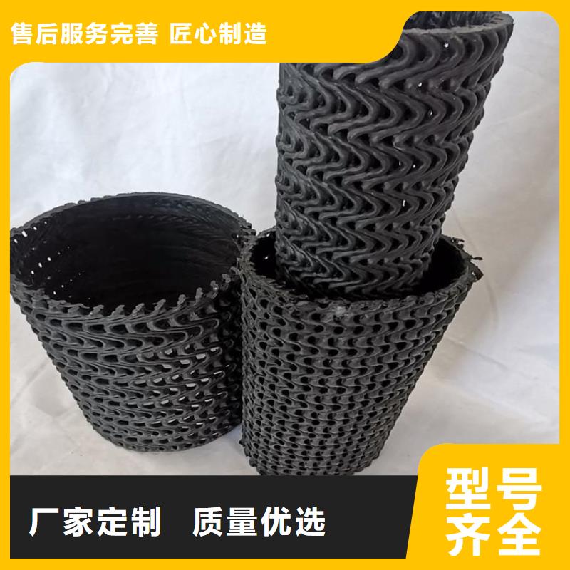 硬式透水管钢塑土工格栅工厂价格
