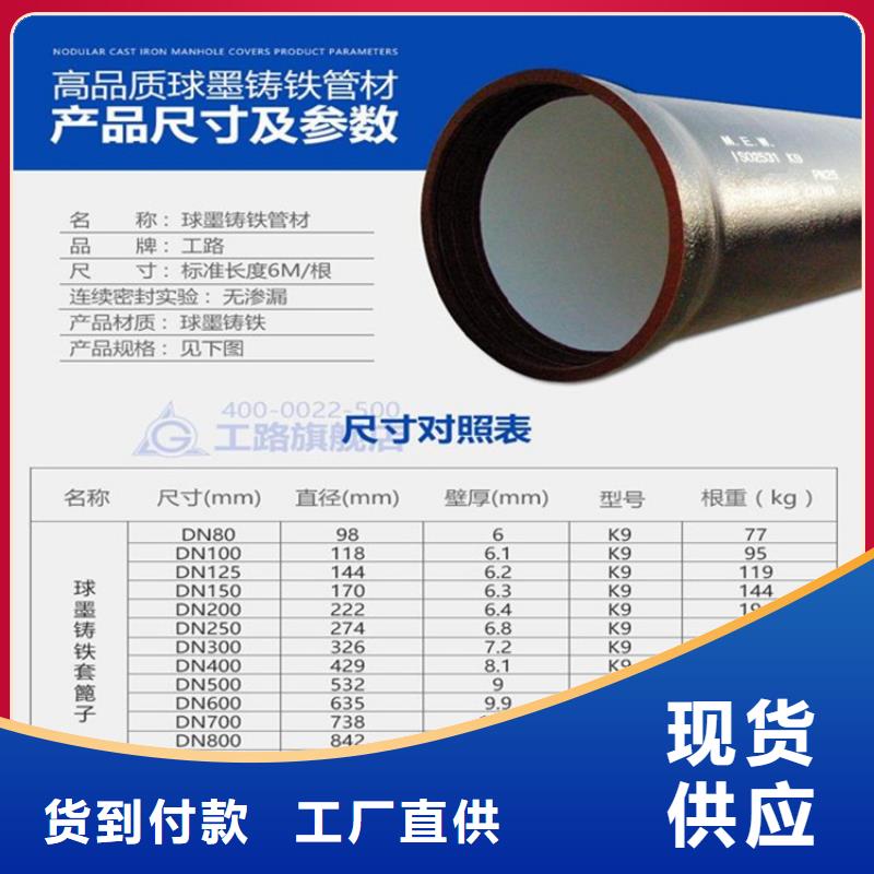 球墨铸铁管圆形球墨铸铁井盖让利客户