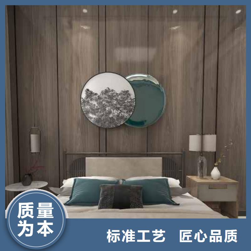 竹木纤维集成墙板【庭院流水景墙】真正的源头厂家