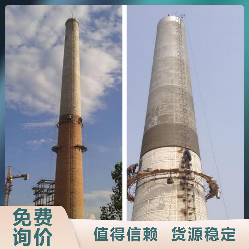 烟囱维修粘贴陶瓷玻化砖保障