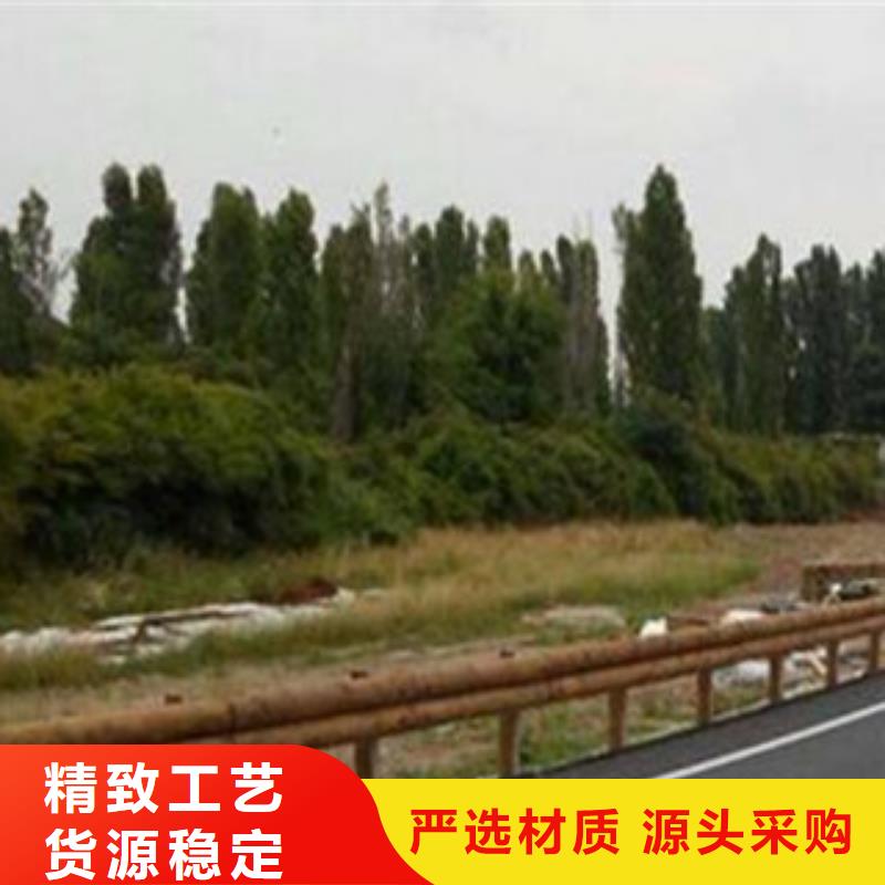 钢背木护栏河道护栏质检合格发货